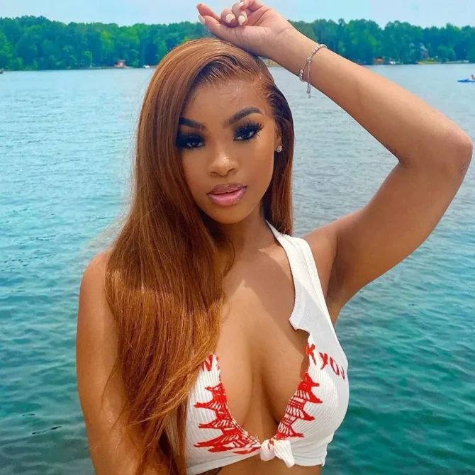 13x6 Ginger Blonde Colored Human Hair Lace Front Wigs 180% HD Lace Frontal Wigs Straight Honey Blonde Color Human Hair Wigs - Image 2