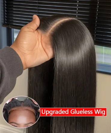 Crown Hair 220% Bone Straight Wear And Go 5x5 Glueless Wig 13x4 HD Lace Front Human Hair Wigs Pre Plucked 360 Full Frontal Wig