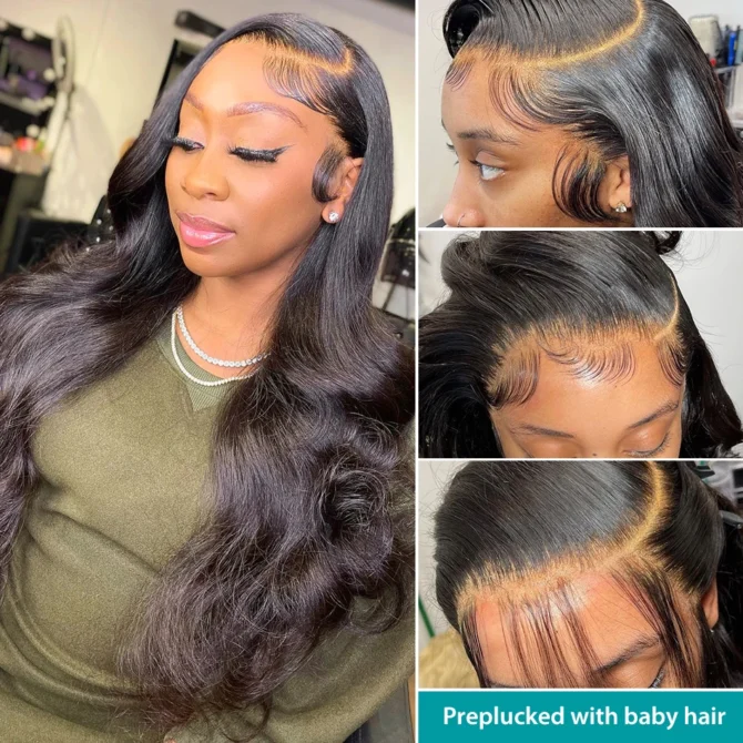 13x6 Hd Transparent Body Wave Lace Front Wig 30 Inch 13x4 Hd Lace Frontal Wigs Human Hair Wig Pre Plucked For Black Women - Image 2