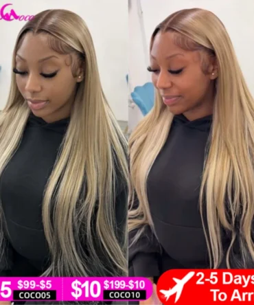 Upgrade Straight 13x4 Ash Blonde Wig Human Hair For Women Ash Blonde Wig Hd Lace Frontal Wig Longer Blonde Human Wig 200 Density